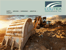 Tablet Screenshot of loutexcontractors.net